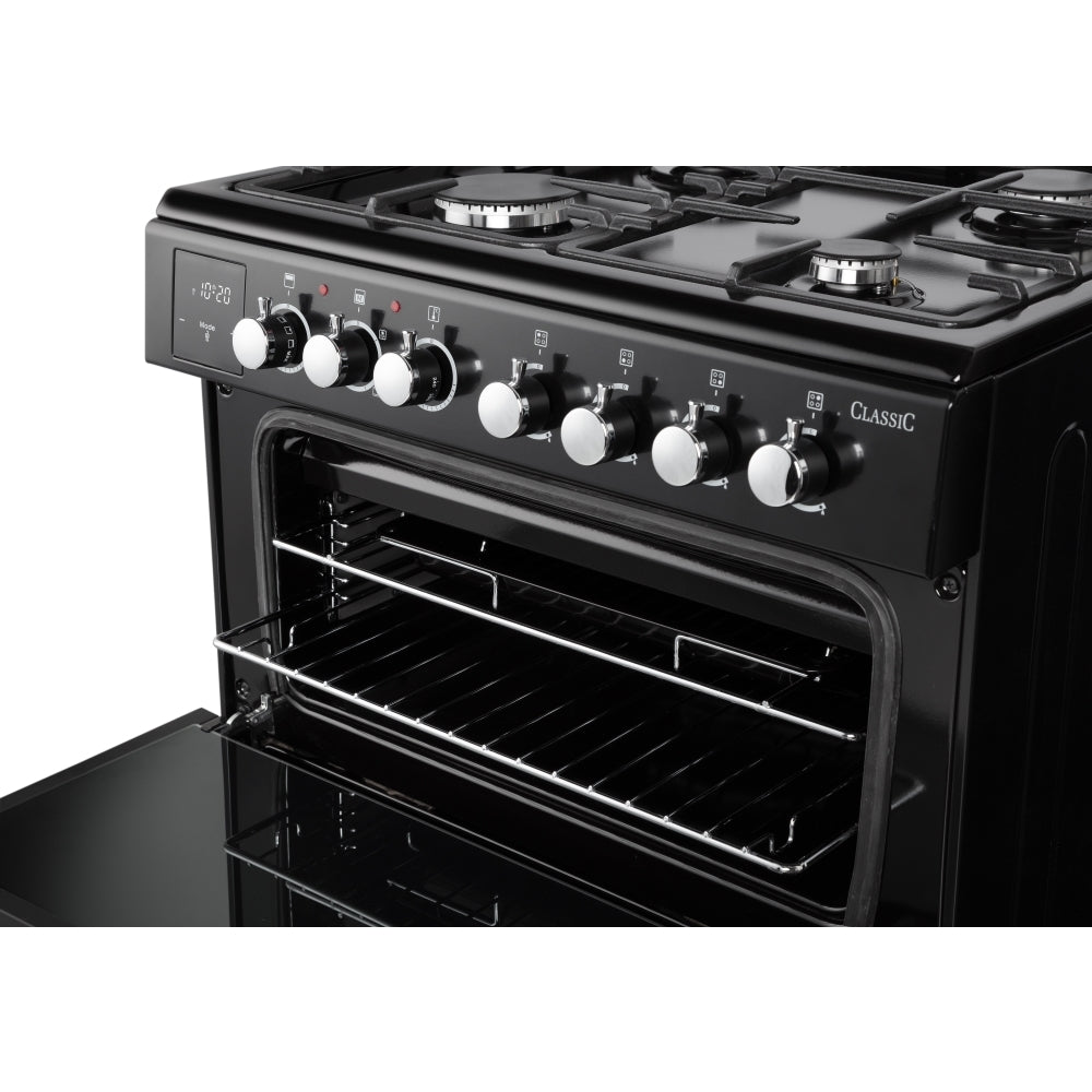 Rangemaster CLA60DFFBL/C Classic Black / Chrome Oven - product image 4