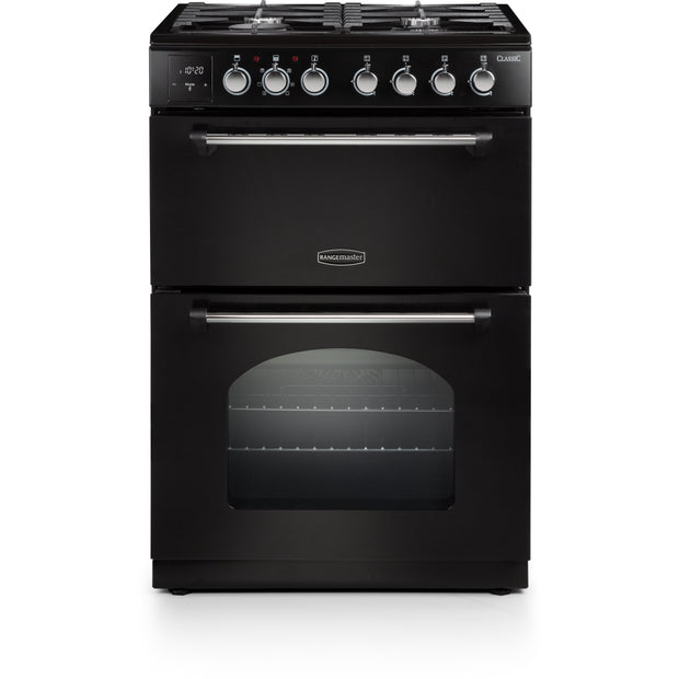 Rangemaster CLA60DFFBL/C Classic Black / Chrome Oven - product image 1