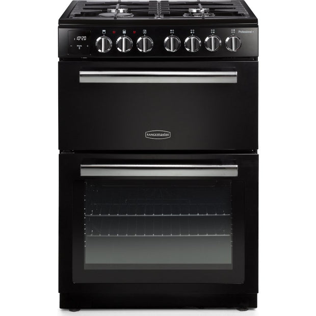 Rangemaster PROPL60DFFBL/C Professional Plus Black / Chrome Oven - product image 1