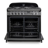Rangemaster CLAS90FXDFFCR/C Classic FX Cream / Chrome 90cm Dual Fuel Range Cooker - product image 3