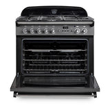 Rangemaster CLAS90FXDFFCR/C Classic FX Cream / Chrome 90cm Dual Fuel Range Cooker - product image 4