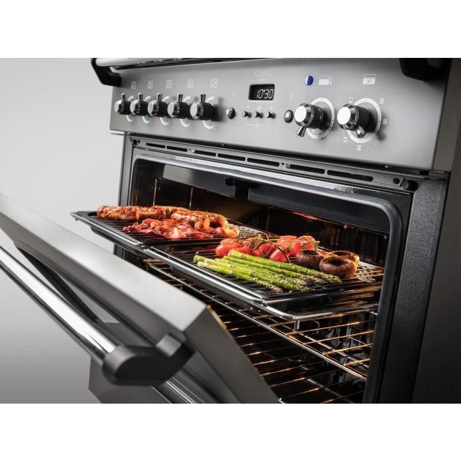 Rangemaster CLAS90FXDFFCR/C Classic FX Cream / Chrome 90cm Dual Fuel Range Cooker - product image 7