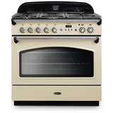 Rangemaster CLAS90FXDFFCR/C Classic FX Cream / Chrome 90cm Dual Fuel Range Cooker - product image 1