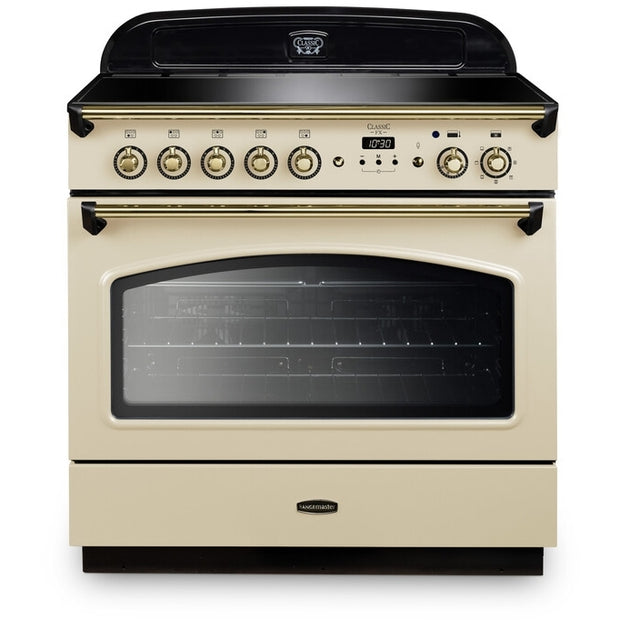 Rangemaster Classic FX CLAS90FXEICR/B 90 Cream / Brass 90cm Induction Range Cooker - product image 1