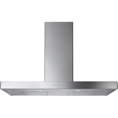 Rangemaster UHDF90SS 90cm Chimney Cooker Hood Flat Stainless Steel, B Rated
