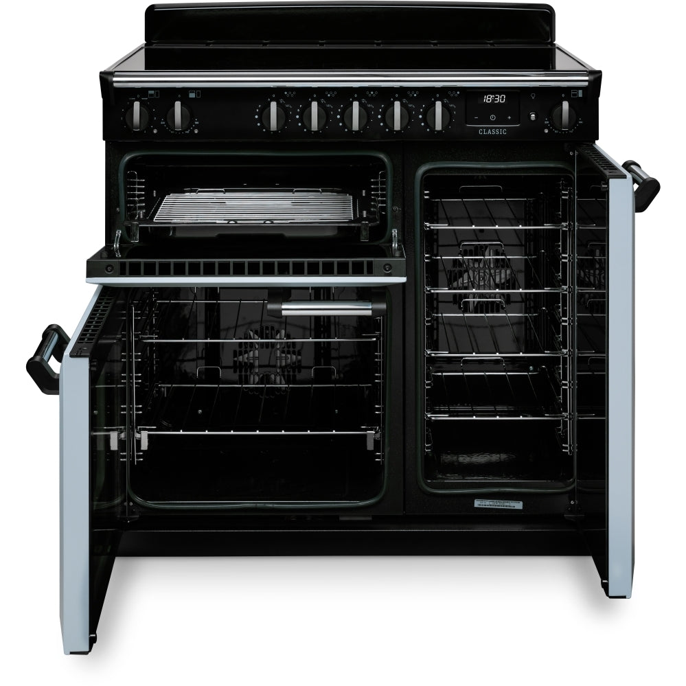 Rangemaster CL90EIPGBL/CM1 Classic Gloss Black / Chrome 90cm Induction Range Cooker - product image 3
