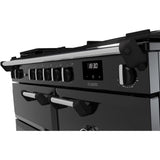 Rangemaster CL100DFPGBL/CM1 Classic Gloss Black / Chrome 100cm Dual Fuel Range Cooker - product image 2