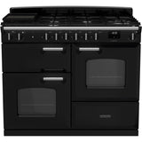Rangemaster CLO110DFPGBL/CM1 Classic Gloss Black / Chrome 110cm Dual Fuel Range Cooker - product image 1