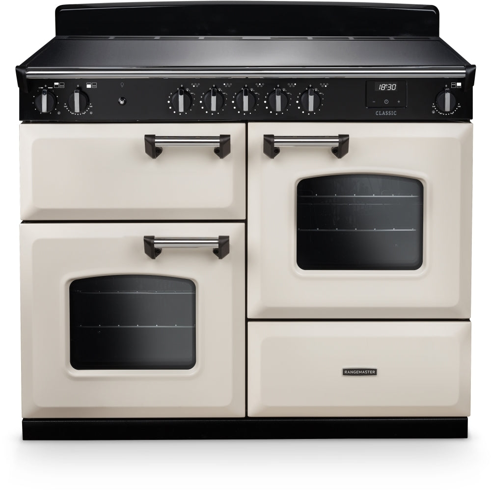 Rangemaster CLO110EIPPCR/CM1 Classic Pale Cream / Chrome 110cm Induction Range Cooker - product image 1