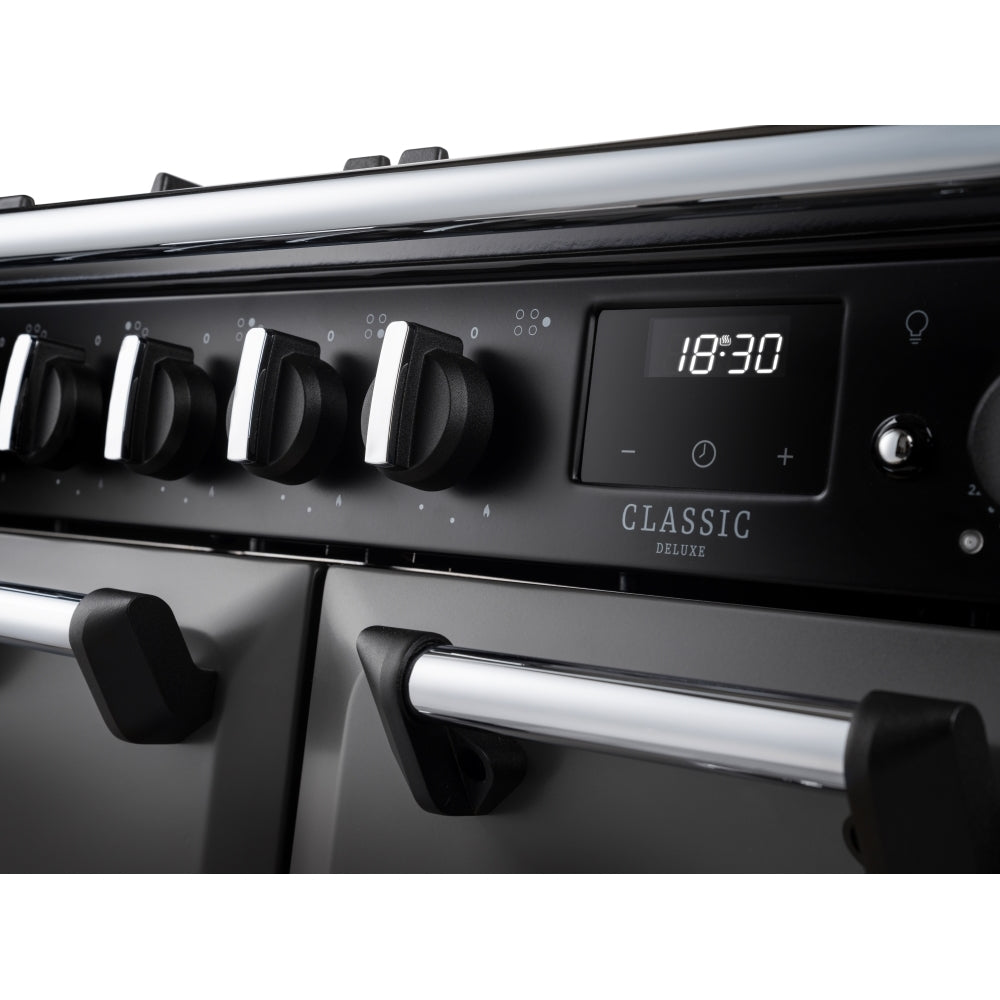 Rangemaster CLDL90DFPSLT/CM1 Classic Deluxe Slate / Chrome 90cm Dual Fuel Range Cooker - product image 17