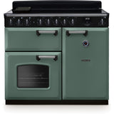 Rangemaster CLDL100EIPMGR/CM1 Classic Deluxe Mineral Green / Chrome 100cm Induction Range Cooker - product image 1