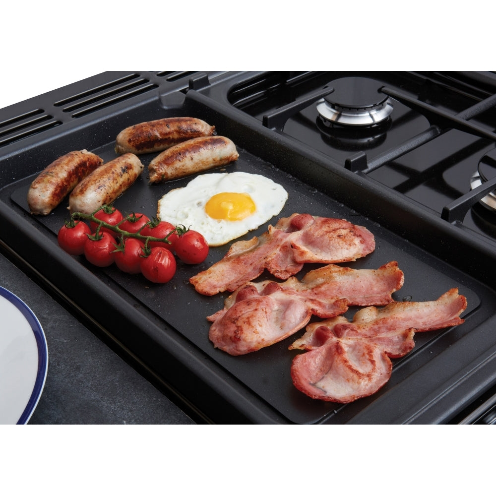 Rangemaster CLDLO110DFPGBL/CM1 Classic Deluxe Gloss Black / Chrome 110cm Dual Fuel Range Cooker - product image 3