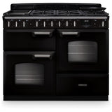 Rangemaster CLDLO110DFPGBL/CM1 Classic Deluxe Gloss Black / Chrome 110cm Dual Fuel Range Cooker - product image 1