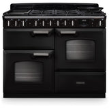 Rangemaster CLDLO110DFPCBL/CM1 Classic Deluxe Charcoal Black / Chrome 110cm Dual Fuel Range Cooker - product image 1