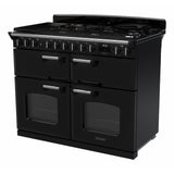Rangemaster CLDLB110DFPGBL/CM1 Classic Deluxe Gloss Black / Chrome 110cm Dual Fuel Range Cooker - product image 2