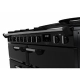 Rangemaster CLDLB110DFPGBL/CM1 Classic Deluxe Gloss Black / Chrome 110cm Dual Fuel Range Cooker - product image 3