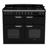 Rangemaster CLDLB110DFPGBL/CM1 Classic Deluxe Gloss Black / Chrome 110cm Dual Fuel Range Cooker - product image 1