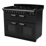 Rangemaster CLDLB110DFPCBL/CM1 Classic Deluxe Charcoal Black / Chrome 110cm Dual Fuel Range Cooker - product image 2