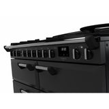 Rangemaster CLDLB110DFPCBL/CM1 Classic Deluxe Charcoal Black / Chrome 110cm Dual Fuel Range Cooker - product image 3