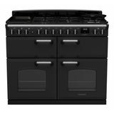 Rangemaster CLDLB110DFPCBL/CM1 Classic Deluxe Charcoal Black / Chrome 110cm Dual Fuel Range Cooker - product image 1