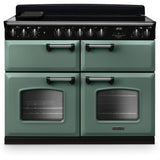 Rangemaster CLDLB110EIPMGR/CM1 Classic Deluxe Mineral Green / Chrome 110cm Induction Range Cooker - product image 1