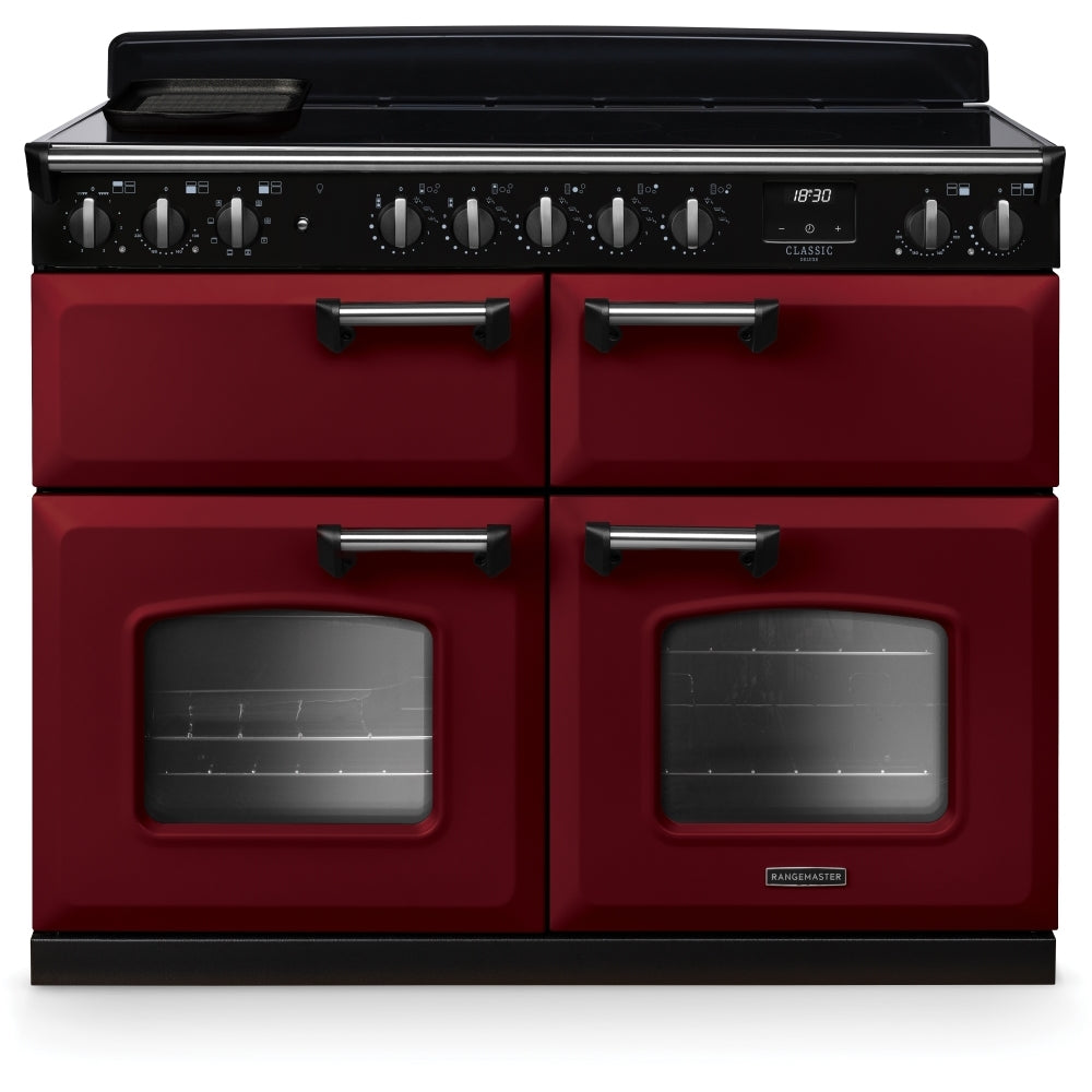 Rangemaster CLDLB110EIPBOR/CM1 Classic Deluxe Bordeaux / Chrome 110cm Induction Range Cooker - product image 1