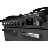 Rangemaster ESDL90DFPSLT/CM1 Estel Deluxe Slate / Chrome 90cm Dual Fuel Range Cooker - product image 5