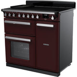 Rangemaster ESDL90EIPBOR/CM1 Estel Deluxe Bordeaux / Chrome 90cm Induction Range Cooker - product image 2
