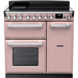 Rangemaster ESDL90EIPPPK/CM1 Estel Deluxe Pale Pink / Chrome 90cm Induction Range Cooker - product image 1