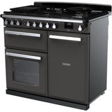 Rangemaster ESDL100DFPSLT/CM1 Estel Deluxe Slate / Chrome 100cm Dual Fuel Range Cooker - product image 2