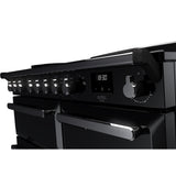 Rangemaster ESDL100EIPGBL/CM1 Estel Deluxe Black / Chrome 100cm Induction Range Cooker - product image 3