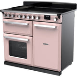 Rangemaster ESDL100EIPPPK/CM1 Estel Deluxe Pale Pink / Chrome 100cm Induction Range Cooker - product image 2