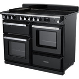 Rangemaster ESDLO110EIPGBL/CM1 Estel Deluxe Black / Chrome 110cm Induction Range Cooker - product image 2