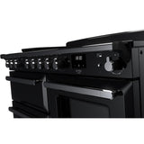 Rangemaster ESDLO110EIPGBL/CM1 Estel Deluxe Black / Chrome 110cm Induction Range Cooker - product image 3