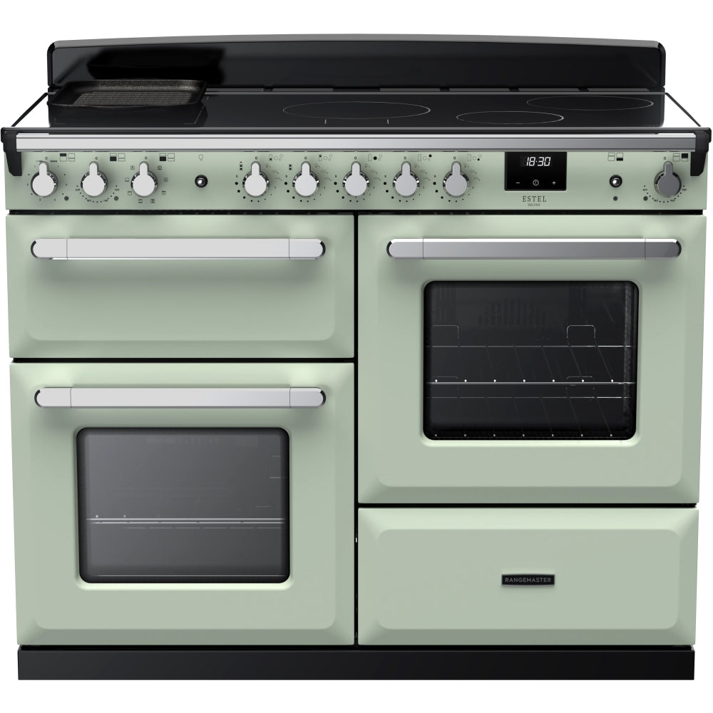 Rangemaster ESDLO110EIPMNT/CM1 Estel Deluxe Mint / Chrome 110cm Induction Range Cooker - product image 1