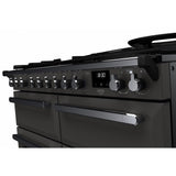 Rangemaster ESDLB110DFPSLT/CM1 Estel Deluxe Slate / Chrome 110cm Dual Fuel Range Cooker - product image 4
