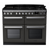 Rangemaster ESDLB110DFPSLT/CM1 Estel Deluxe Slate / Chrome 110cm Dual Fuel Range Cooker - product image 1