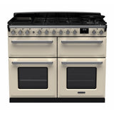 Rangemaster ESDLB110DFPPCR/CM1 Estel Deluxe Pale Cream / Chrome 110cm Dual Fuel Range Cooker - product image 1