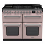 Rangemaster ESDLB110DFPPPK/CM1 Estel Deluxe Pale Pink / Chrome 110cm Dual Fuel Range Cooker - product image 1