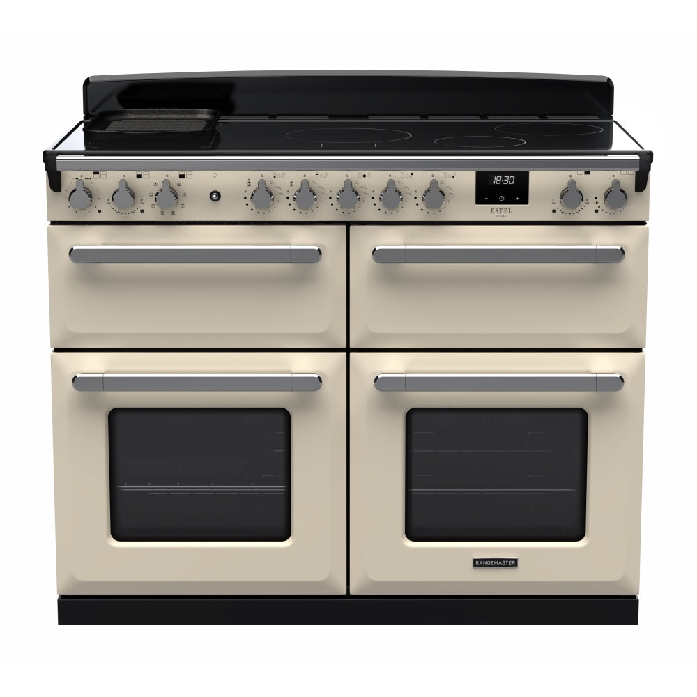 Rangemaster ESDLB110EIPPCR/CM1 Estel Deluxe Pale Cream / Chrome 110cm Induction Range Cooker - product image 1