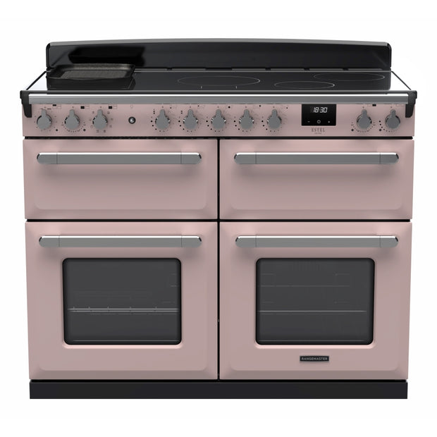 Rangemaster ESDLB110EIPPPK/CM1 Estel Deluxe Pale Pink / Chrome 110cm Induction Range Cooker - product image 1