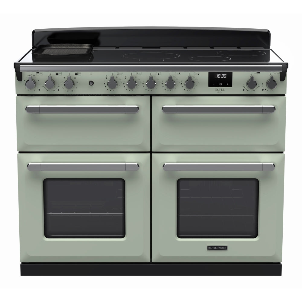 Rangemaster ESDLB110EIPMNT/CM1 Estel Deluxe Mint / Chrome 110cm Induction Range Cooker - product image 1