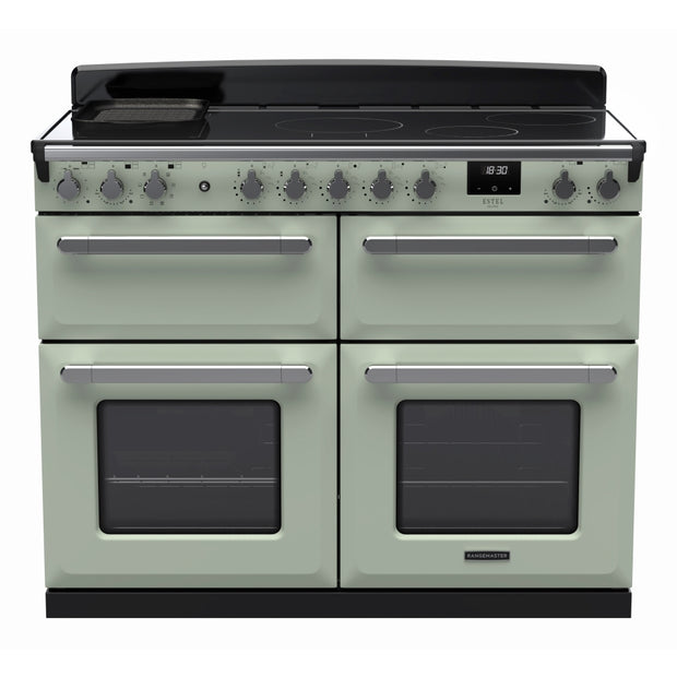 Rangemaster ESDLB110EIPMNT/CM1 Estel Deluxe Mint / Chrome 110cm Induction Range Cooker - product image 1