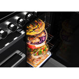 Rangemaster EDDL90EIGBLK/CM1 Edge Deluxe Black Glass / Chrome 90cm Induction Range Cooker - product image 5