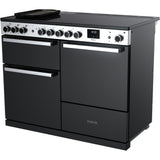 Rangemaster EDDLO110EIGBLK/CM1 Edge Deluxe Black Glass / Chrome 110cm Induction Range Cooker - product image 2