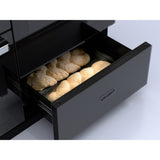 Rangemaster EDDLO110EIGBLK/CM1 Edge Deluxe Black Glass / Chrome 110cm Induction Range Cooker - product image 4