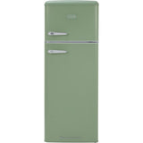 162L Meadow Retro Fridge Freezer, 80/20, Green - CDA Betty - London Houseware - 1