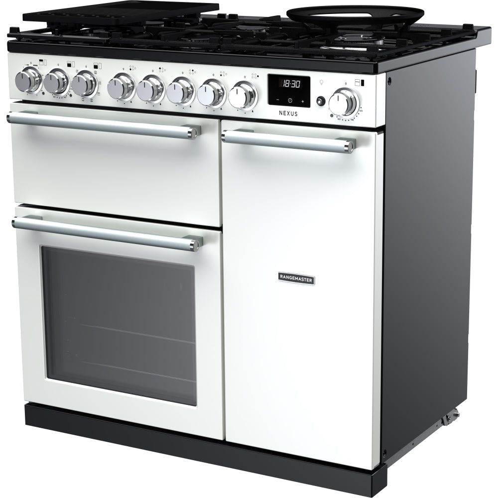 Rangemaster NEX90DFPWHT/CM1 90cm Dual Fuel Range Cooker - product image 2