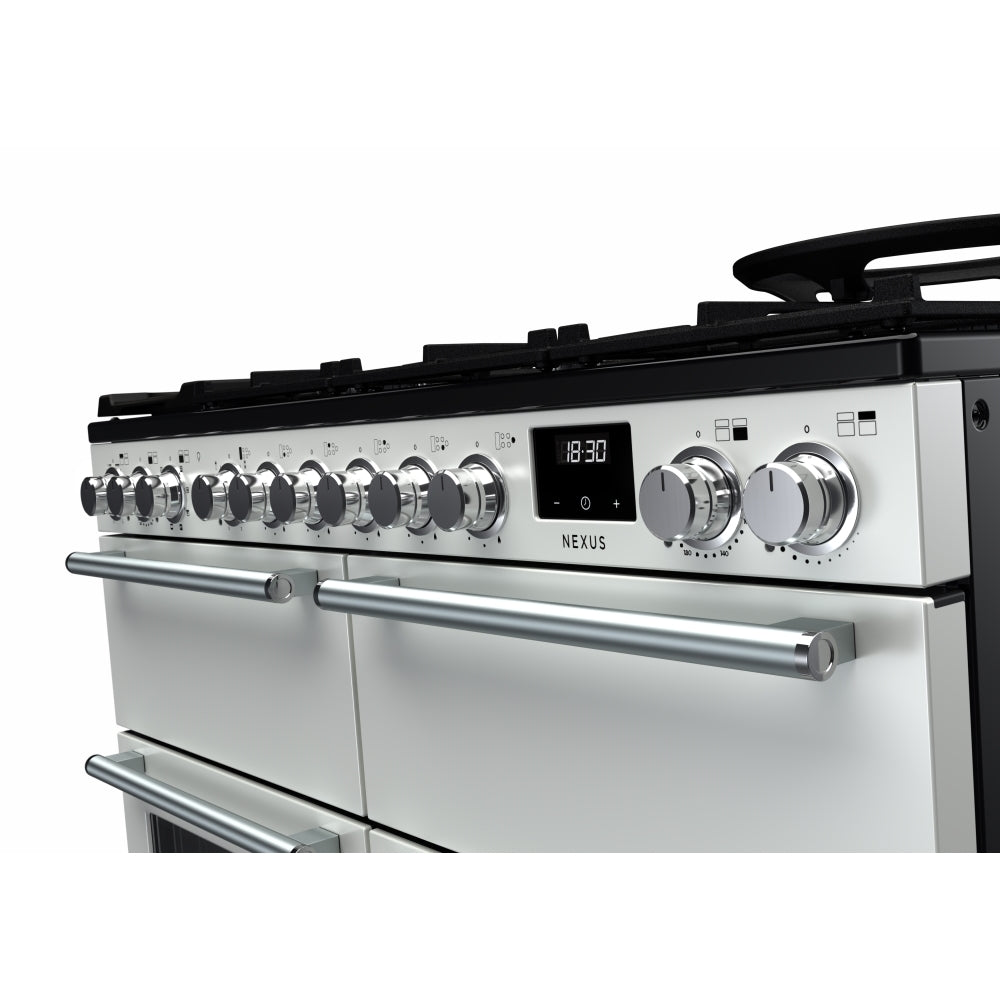 Rangemaster NEXB110DFPWHT/CM1 110cm Dual Fuel Range Cooker - product image 3