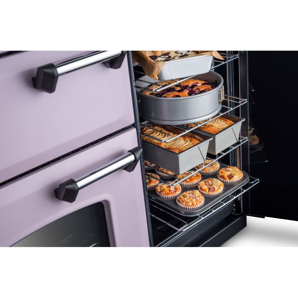 Rangemaster CLDL100DFPHTH/CM1 Classic Deluxe Heather / Chrome 100cm Dual Fuel Range Cooker - product image 8